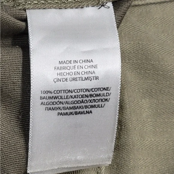 Polo Ralph Lauren Womens Olive Jumpsuit Cotton Twill Utility Long sleeve Size:4 - Picture 10 of 11